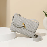 Sacs Sac à bandoulière tissé élégant Sac à bandoulière simple et élégant à la mode Sac carré rétro petit
